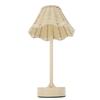 LED Vintage Rattan Table Lamp 3 Colors Cordless   Shade Desk Lamp Bedside Night Light   Brightness for Bedroom Decor