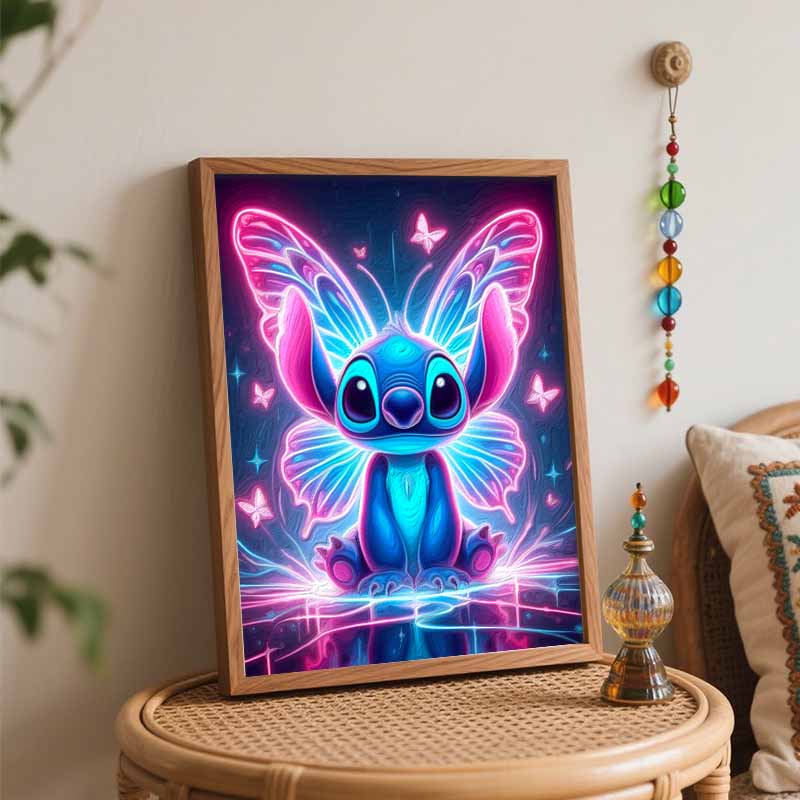 Disney Butterfly Stitch Oil Painting Hand Painting Art Kit Coloring Painting Handmade Diy Home Decoration Gift