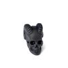 [AWNL] Obsidian Crystal Horned Guardian Skull Sculpture, Hand-Carved Jewelry Ornament