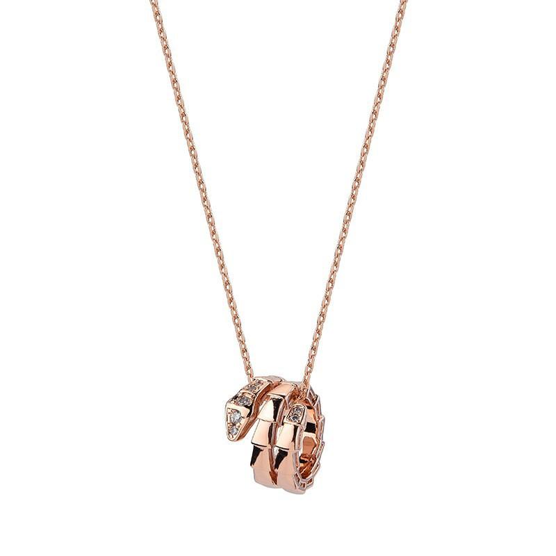 Nieuwe Dubbele Cirkel Slang Eenvoudig Retro Mannen en Vrouwen Slangvormig Sleutelbeen Ketting Hanger Ketting