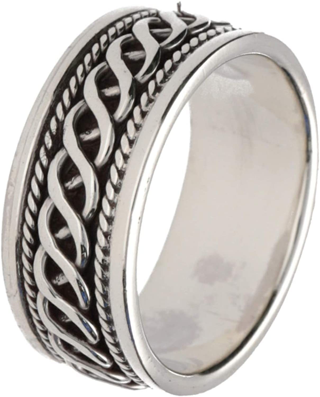 

Shinjuku Ginnokura Spiral Line Silver 925 Ring 13 Ring Twist Spiral No. Men s