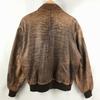 70er Jahre?/1978 A-2 Fliegerjacke U.S. Armee Luftwaffe Lederjacke Braun Größe L(GEBRAUCHT)