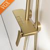 VGX Gold Shower System Bathroom Shower Faucet Set 3-way  Rainfall Shower Mixer Crane with Hand Shower Set Black Grey Chrome