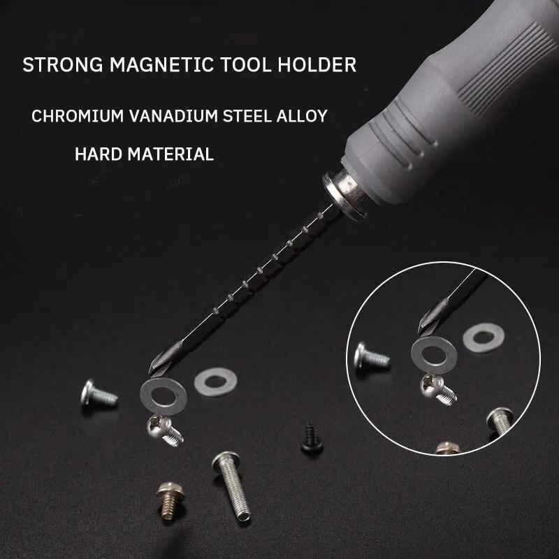 1 Satz 13 in 1 Schraubendreher-Set Kombination Langlebig Skalierbar Multifunktional Haushalt Hohe Härte Starkes Magnetisches Bit-Set