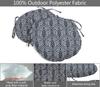 Vargottam Indoor Outdoor Round Bistro Chair Cushions Block Print 15-Inch Bistro Chair Pads Waterproof Seat Chair Cushion For Home