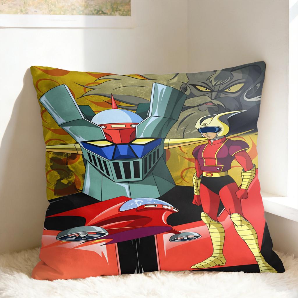 Pillow Case cartoon Rocket Punch Mazinger Z Comfy Pillow Cover For Living Room Sofa Cute Funny Pillowcases