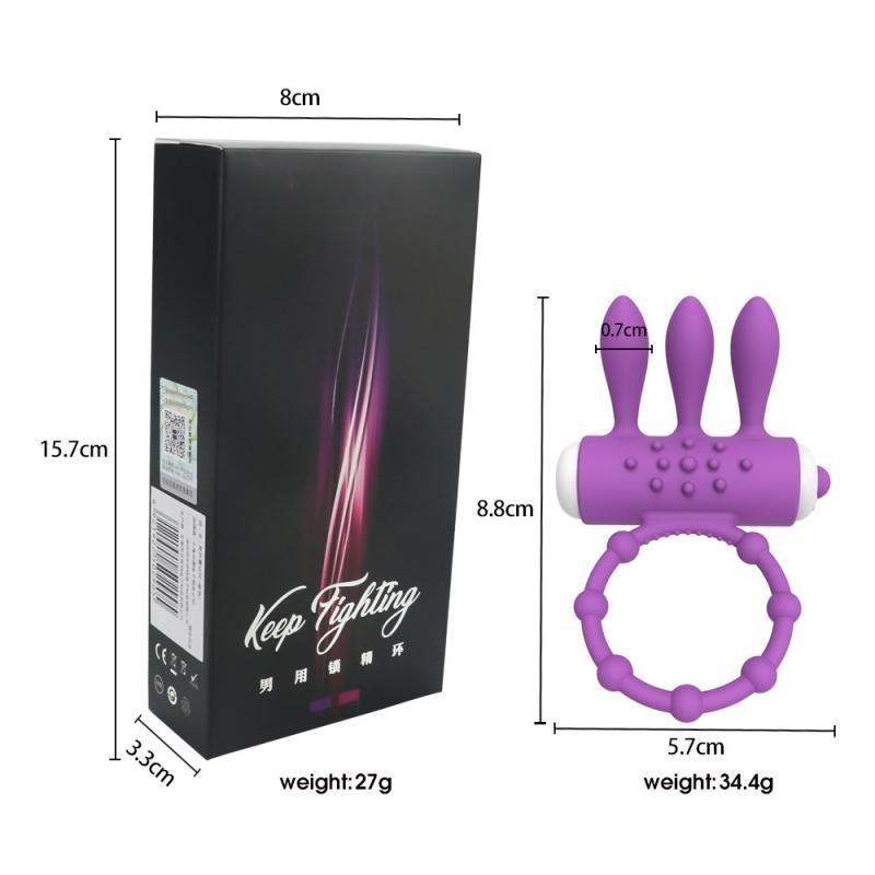 Erection Enhance Sex Toys For Men Erect Dick Vibrator Vibrating Penis Ring Clitoral Stimulator Lock Ring For Couple Sex Toy Gift