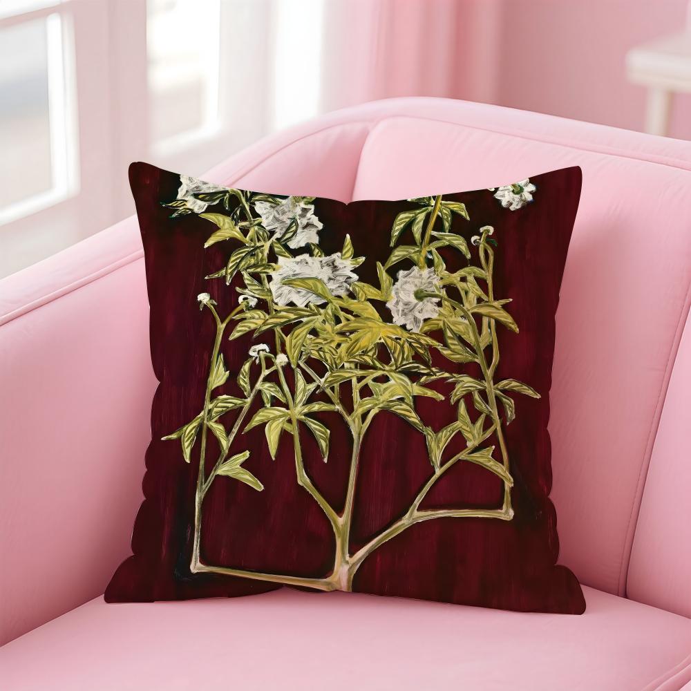 elegant shape ART SSanyu Cushion Cover Pillow Case Soft Skin Friendly Fabric Comfort  Concealed Zipper