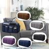 Simple Quilted Storage Bag Sofa Armrest Cover with Multiple Pockets for Storage Grey Modern High-quality Miscellaneous Sack