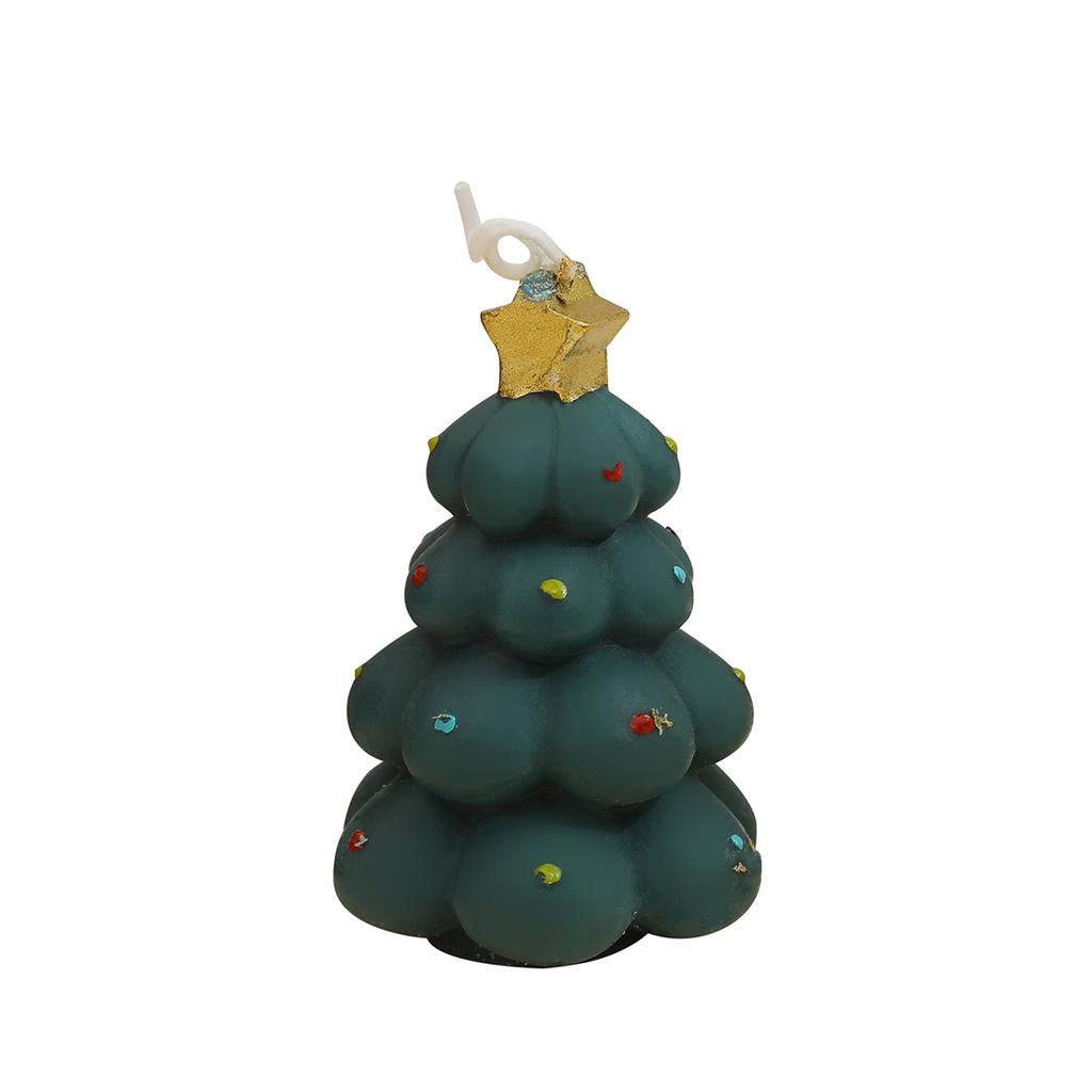 Christmas Tree Scented Candle Atmosphere Gift Gift Handmade Simulation Christmas Candle Wax Scented Candle