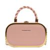 Trendy Pu Leather Small Square Shoulder Bag For Women With Stylish Lock Clasp