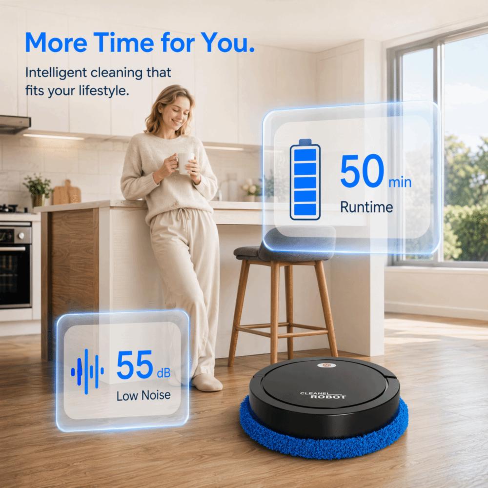 Doppelter Einsatz Roboterstaubsauger Nass-Trocken Bodenreiniger Roboter Smart Home Automatischer Kehrroboter Innenboden