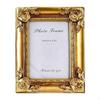 Cadre Photo Orné Floral Résine Décoration de Table Motif Volute Style Européen Classique a