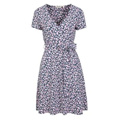 Womens/Ladies Santorini Floral Jersey Wrap Dress
