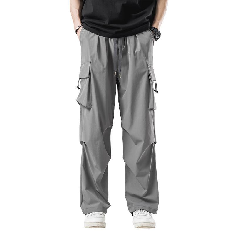 Summer Streetwear Cargo Pants With Multiple Pockets For Men And Women
