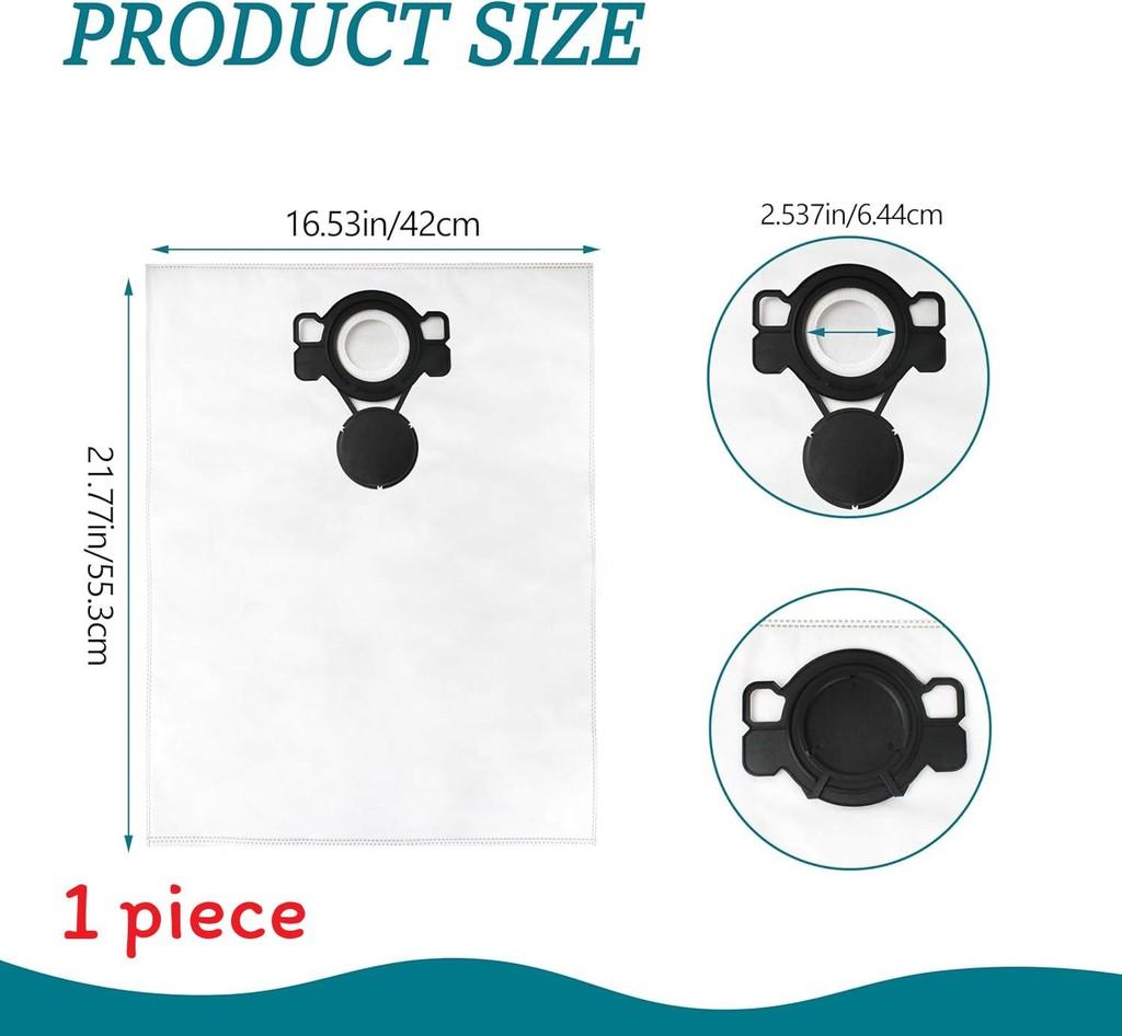 For 107419593 Nilfisk Attix33 44 Vacuum Cleaners Dust Bag Accessories Cleaning