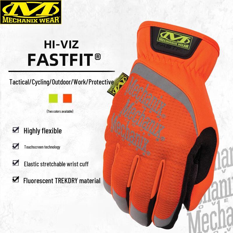 Mechanix Wear FastFit High-Visibility Touchscreen Gloves SFF L
