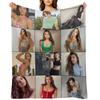 Hailee Steinfeld Photo Collage Throw Blanket Flannel sofa bed Fashion Sofas For Decorative Sofa Blankets