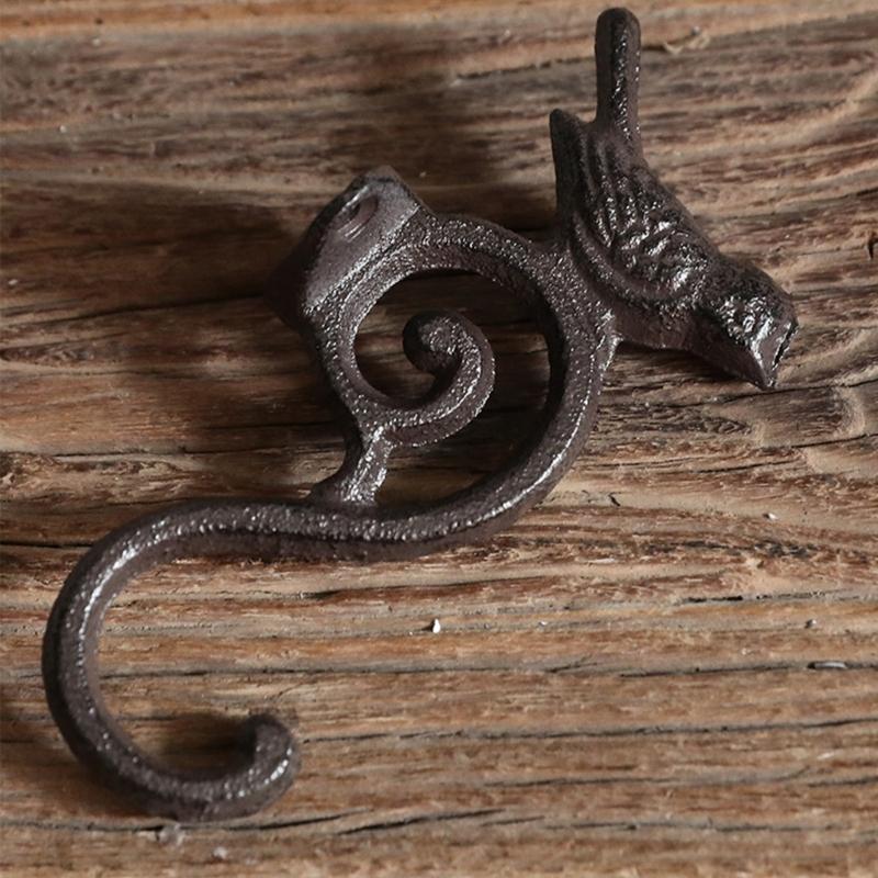 Elegant Cast Iron Bird Hook For Stylish Home And Office Decoration Accessories