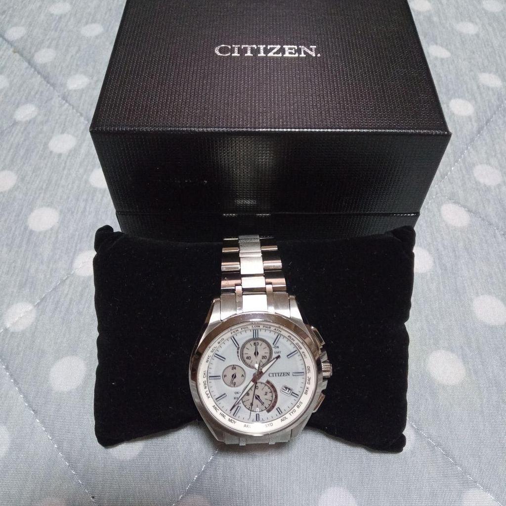 Used Good Condition Citizen Atessa Radio Solar AT8040-57A