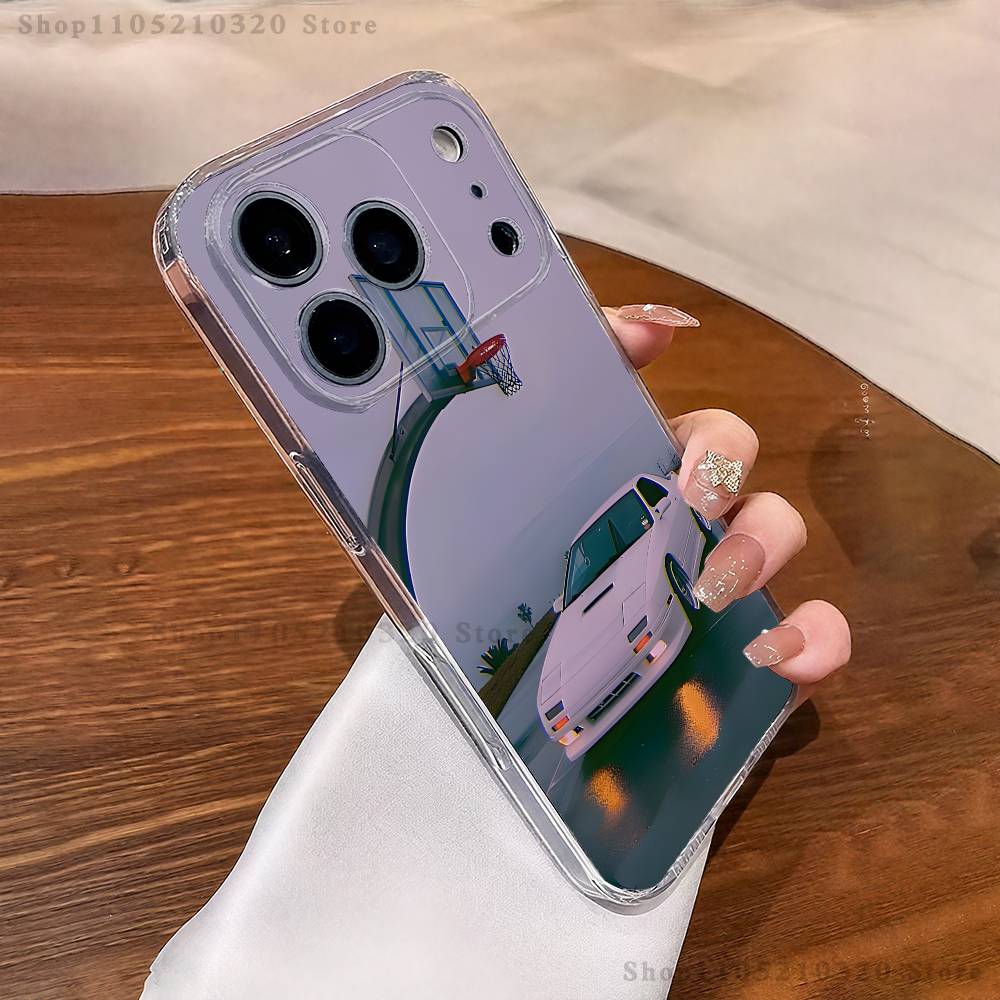 Cute M-Miata M-Mx5 Red Car Phone Case For iPhone 17,16,15,14,13,12,11 Pro,Max,Plus,X,XS,XR,SE4,E Mini Transparent Soft Cover