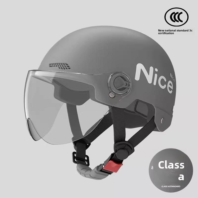 Electric Vehicle Helmet Men and Women Large Summer Breathable Four Seasons Universal Safety Helmet Half Helmet