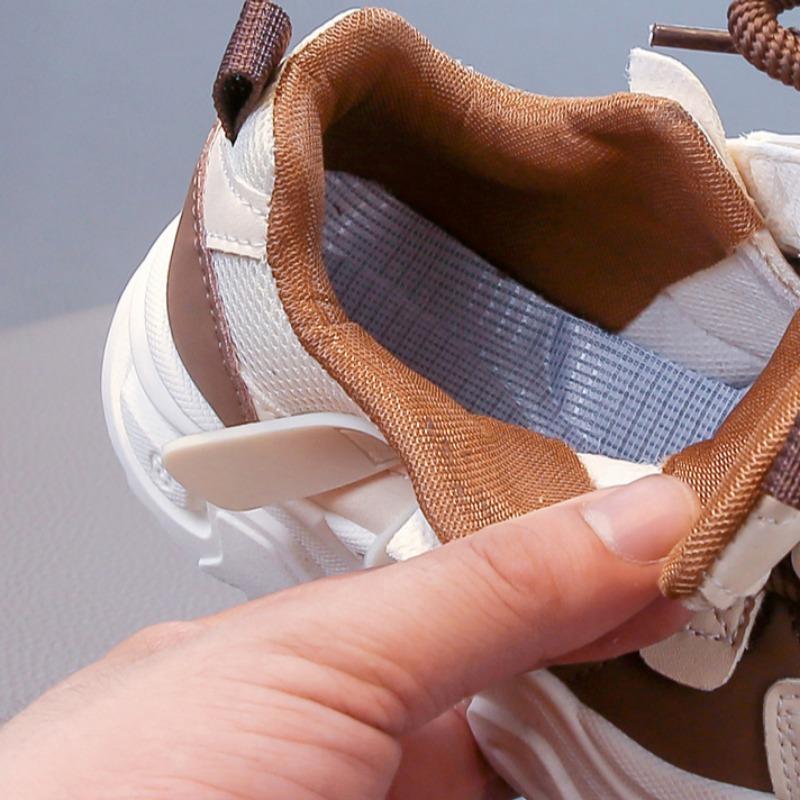 Mädchen Atmungsaktive Sportschuhe Kinder Leder Wasserdichte Freizeitschuhe Jungen Koreanischer Stil Dad Shoes Rutschfeste Laufschuhe