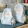 Schoolbag Japanese Soft Cute Polka Dot Schoolbag Female Junior High School Student High School College Student Campus Backpack Leisure Travel 