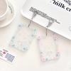 3 Inch Transparent Clear Acrylic Kpop Photocards Holder Photos Cards Star Holder Bags Pendant Star Chaser Card School Stationery