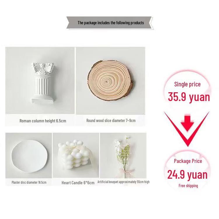 Creative Gypsum Disc - Jewelry Display & Photo Props