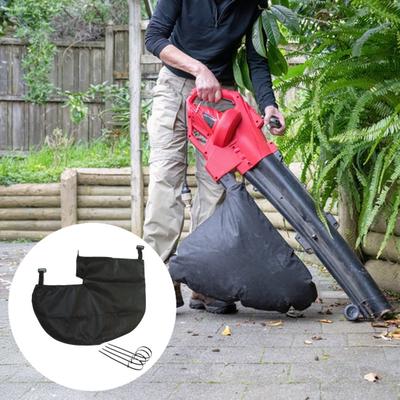 Leaf Blower Vacuum Bag Replacement Tear-Resistant Non-Woven Fabric Bag with Zipper Closure for Leaf Collection Universal Fit for Einhell GE-CL