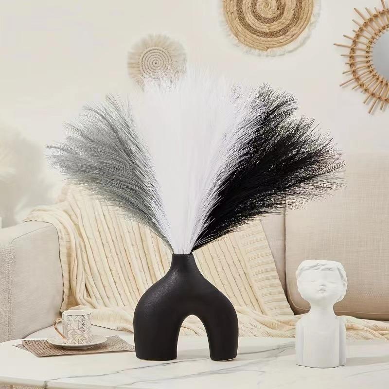 10Pcs Artificial Pampas Grass Decor Faux Reed Plume Plants for Home Wedding Table Decoration Festive Party Supplies