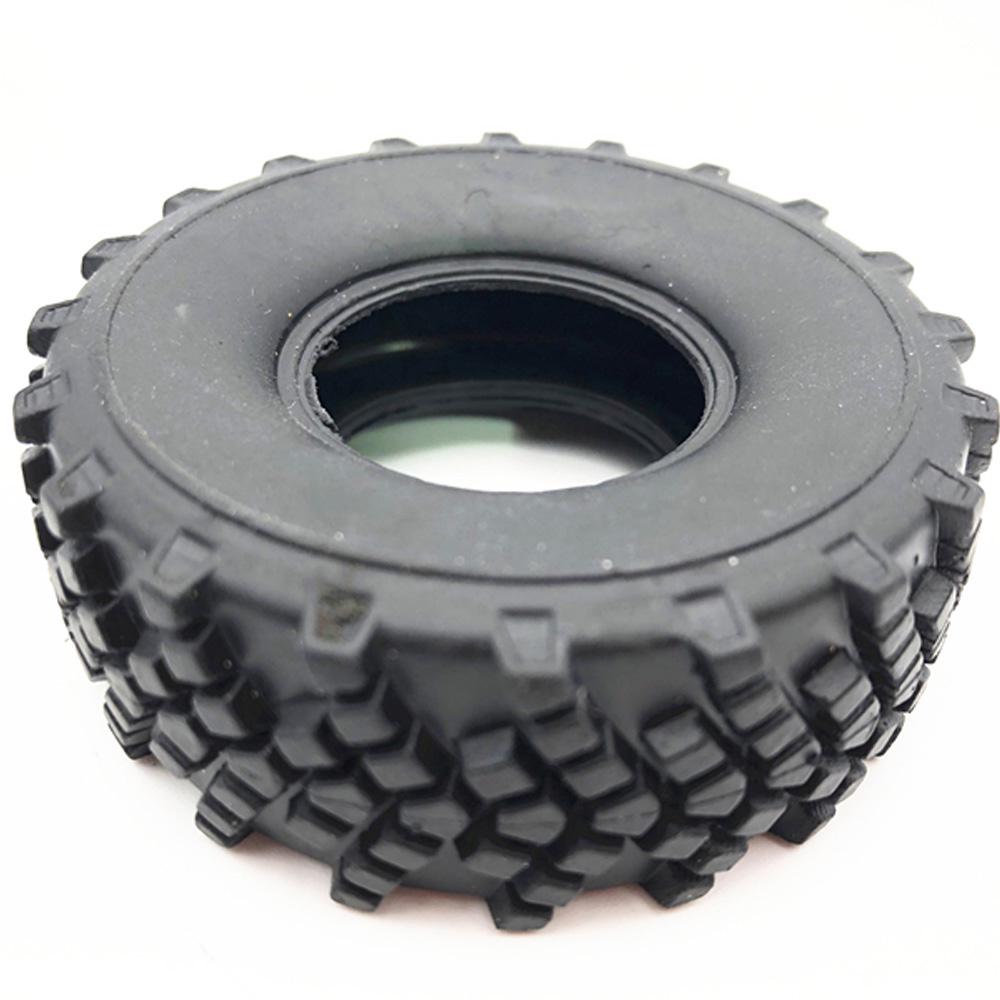 4Pcs Soft Rubber Tires Wheel for WPL B-14 B16 B36 B24 Military Truck 1//16 RC Car