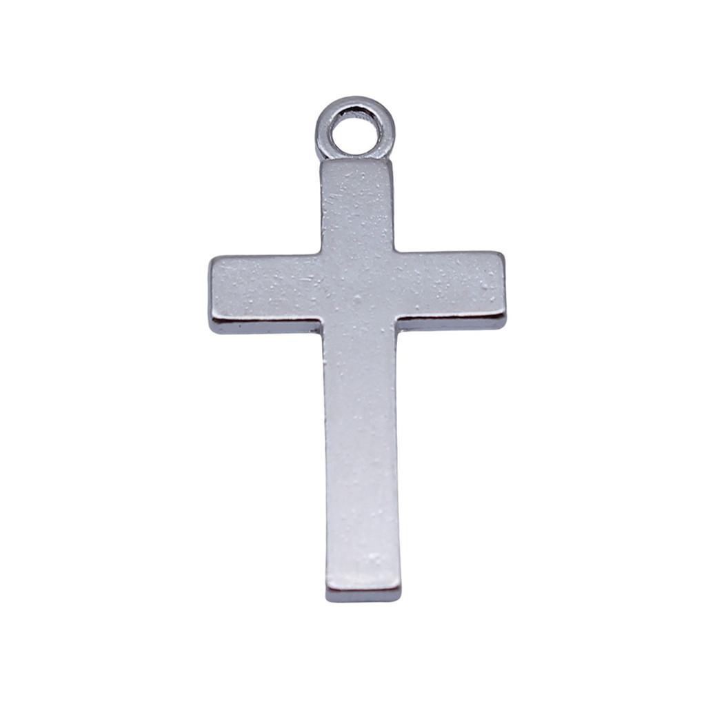 Vintage Cross Charms Multi Color Alloy Pendants For Religious Christian Jewelry