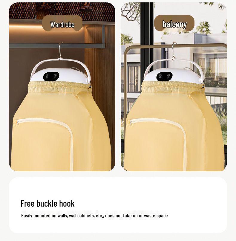 Uscător de rufe compact, complet automat, cu eliminare acarieni, pentru casă și cămin