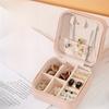 Jewelry Organizer Box With Leather Material For Earrings And Rings Storage