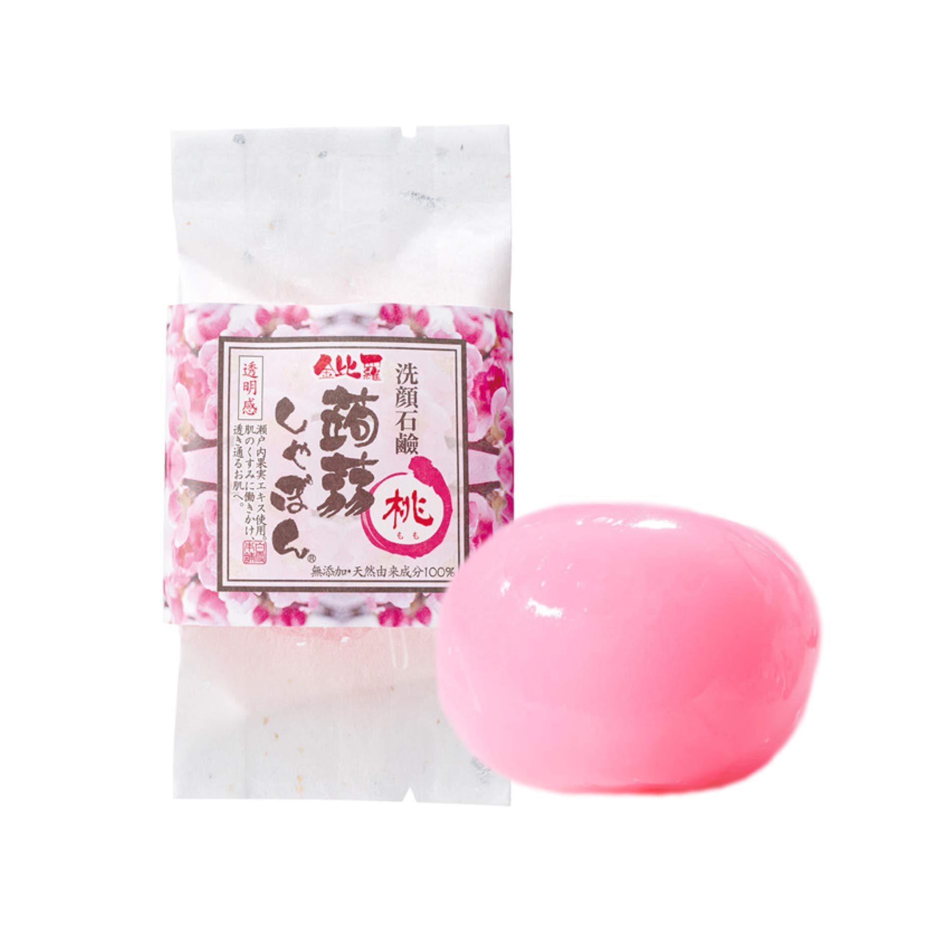

Konnyaku Shabon Peach Facial Soap with Ceramide For Dry and Sensitive Skin (80g) (Additive-Free/Clear/Moisturizing)
