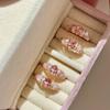 Oval Zircon Mother-of-Pearl Open Ring - Retro, Simple, Exquisite Fashion Jewelry for Women
