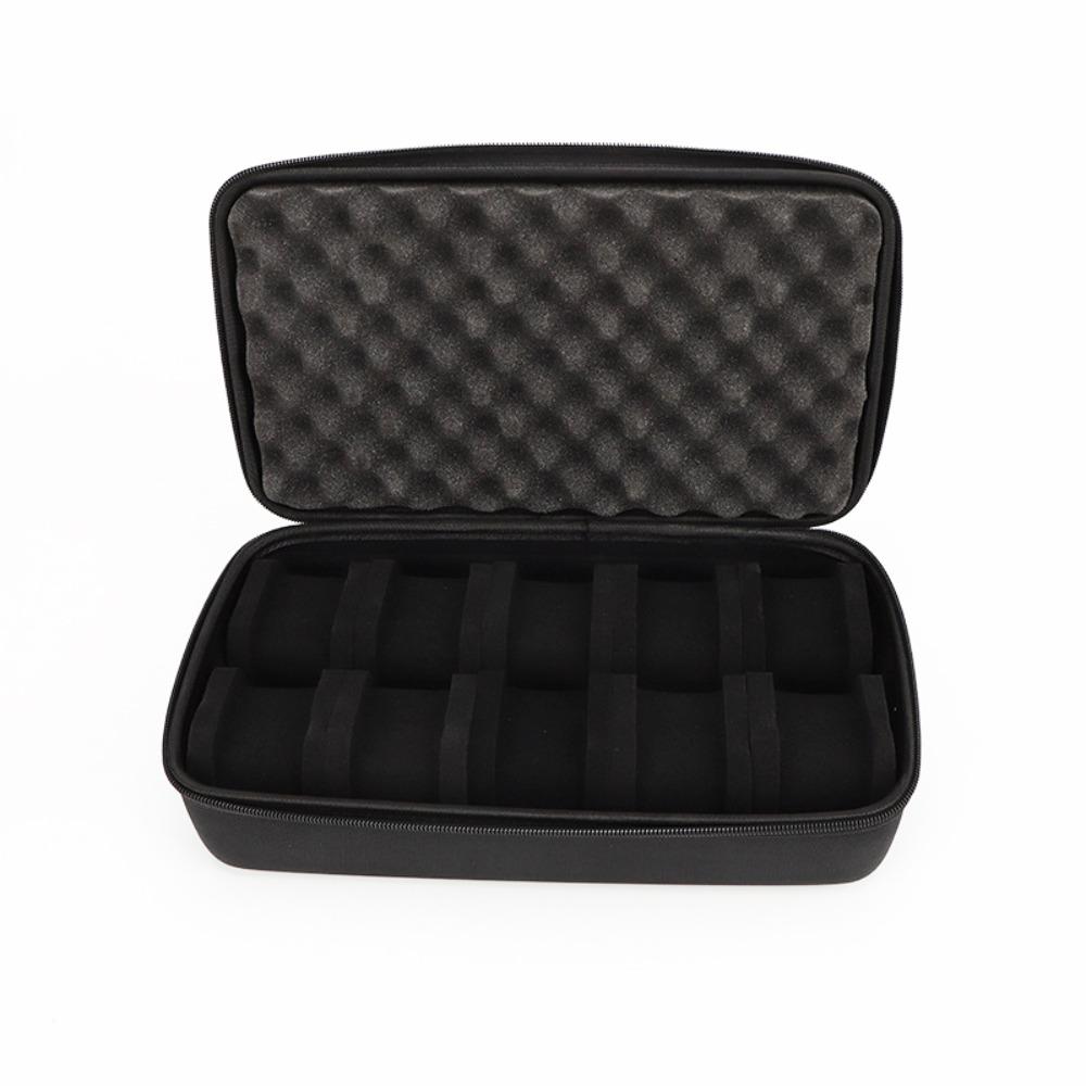 Durable 6/8/10/12/15 Slots Watch Box EVA Hard Watch Case Shockproof Zipper Closure Watch Storage Box Home Use