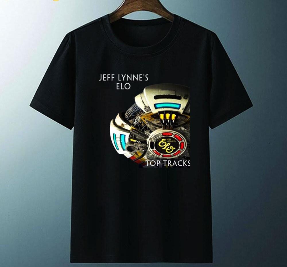 Vtg Jeff Lynne Electric Light Orchestra Cotton Black Classic Unisex Shirt XXXXL