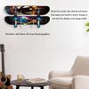 2 Tier Skateboard Wall Mount Rack Acrylic Space Saving Stable Easy Install for Longboard Snowboard