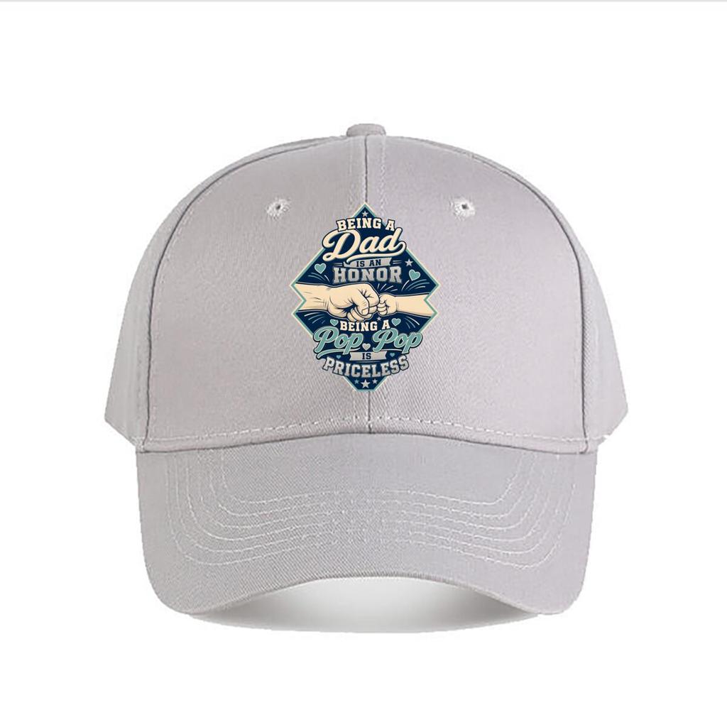 Honored Pop Pop Family Fist Bump Baseball Cap Fashion Outdoor Sports Sunhat Unisex Snapback Cap Womens