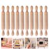 8 Pezzi Mini Mattarello di Legno Giocattolo Per Sviluppo Intelligenza Educativa Creatività Piccolo Bastone da Rotolamento Miniatura Accessorio da Cucina
