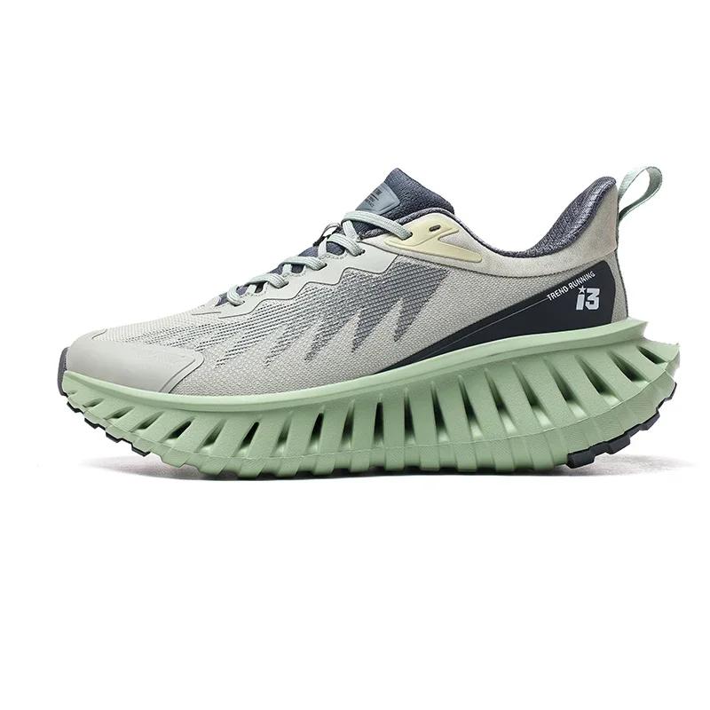 Men's Running Shoes Couple Non-Slip Trainer Race Jogging Breathable Sneakers Cushioning Outdoor Luxury Shoes Mesh Off-road Shoes