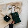 Niche design bag women's 2025 autumn and winter new velvet mobile phone lipstick bag trendy fashion chain shoulder messenger bag