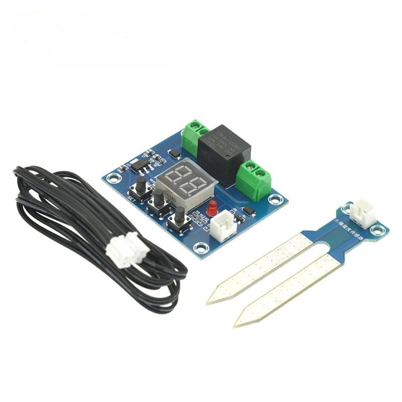 Kit de Sensor Capacitivo de Humedad del Suelo con Módulo de Relé para Jardinería DIY Detección de Humedad