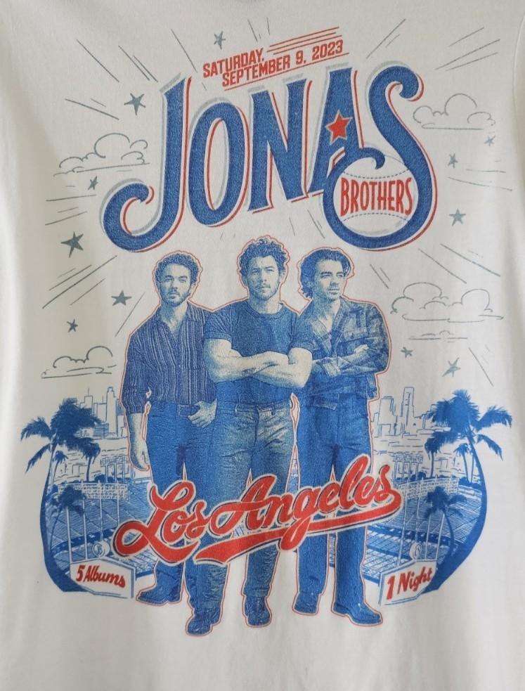 

Jonas Brothers 2023 Los Angeles Shirt White Unisex S5XL KY010 Unisex T-Shirt S