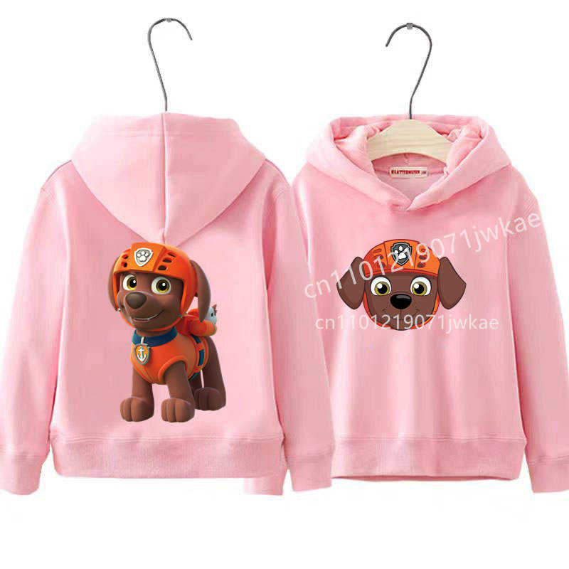 Toddler Boys Girls Casual Pullover Sweatshirt Soft Cozy Top PAW Patrol on Patrol Front and Back Patterns Print Hoodie for Kids