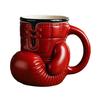 Boxing Glove Mug 3D Novelty Coffee Cup Stainless Steel Tea Cup 12oz Unique Funny Boxing Gift for Boxers Fitness Enthusiasts Coaches