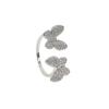 High Quality Summer Delicate Cute Lovely Double Butterfly Animal Ring For Women Girl Fashion Open Adjust Size Party Jewelry